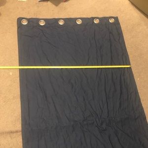 Navy blue curtain panels - fully lined  42 x 84”. Lot of 8 panels
